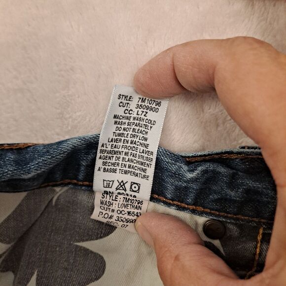 Lucky Brand 181 Jeans Mens 42x32 Blue Medium Wash Denim Relaxed Fit Straight Leg - Picture 6 of 12